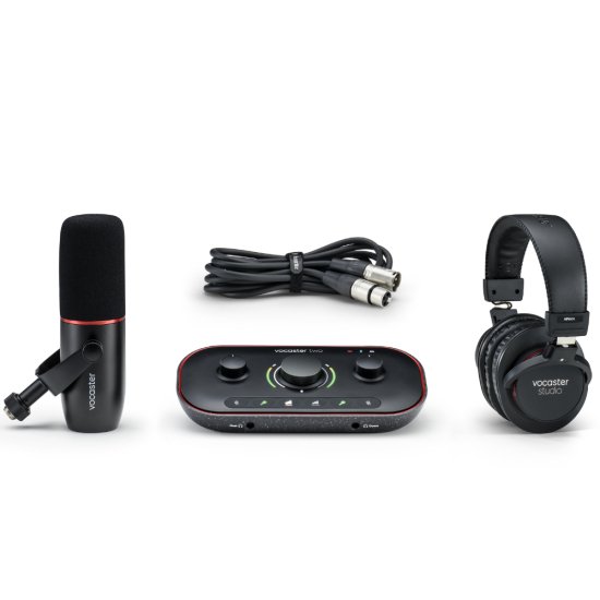 Focusrite vocaster two studio podcasting audio interface kit
